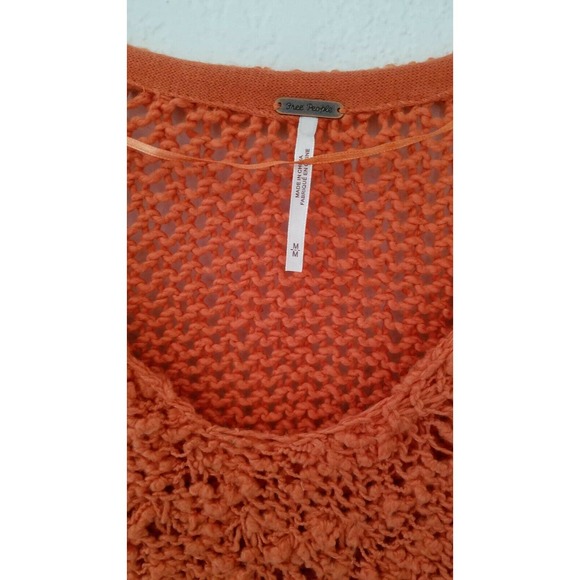 Free People Sunday Shore Cotton Blend Sweater Sz M - Picture 9 of 12